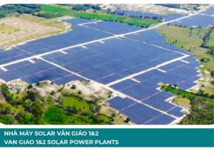 Toàn cảnh tổ hợp nhà máy điện mặt trời Văn Giáo 1 và 2 quy mô 100 MW tại An Giang