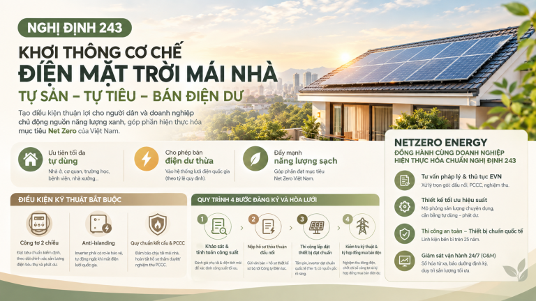 Nghị Định 243 Về Điện Mặt Trời Mái Nhà: Điểm Mới Về Điều Kiện Lắp Đặt Và Cơ Chế Bán Điện Dư Lên Lưới
